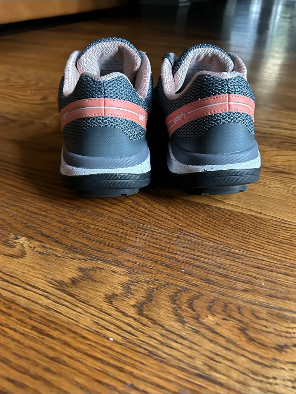 GDEFY Athletic Walking Running Shoes Women’s Size 9.5 Gray Pink Teal - Picture 4 of 14